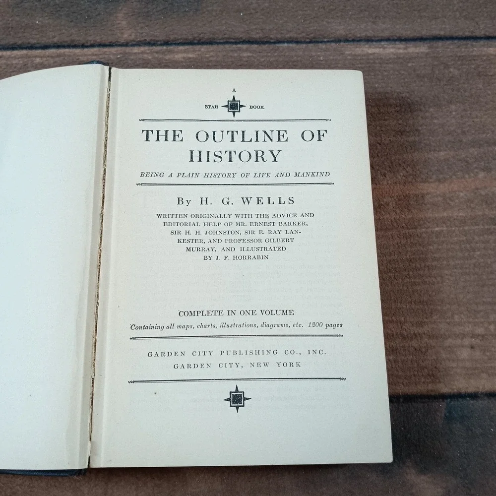 Outline of History HG Wells Garden City Publishing & Mystery Collection